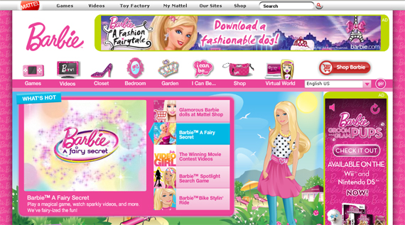 barbie games website