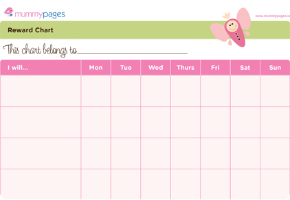 reward chart for girls mummypagesmummypagesuk