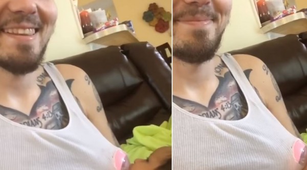 Dad Breastfeeds His Daughter To Help Her Settle After